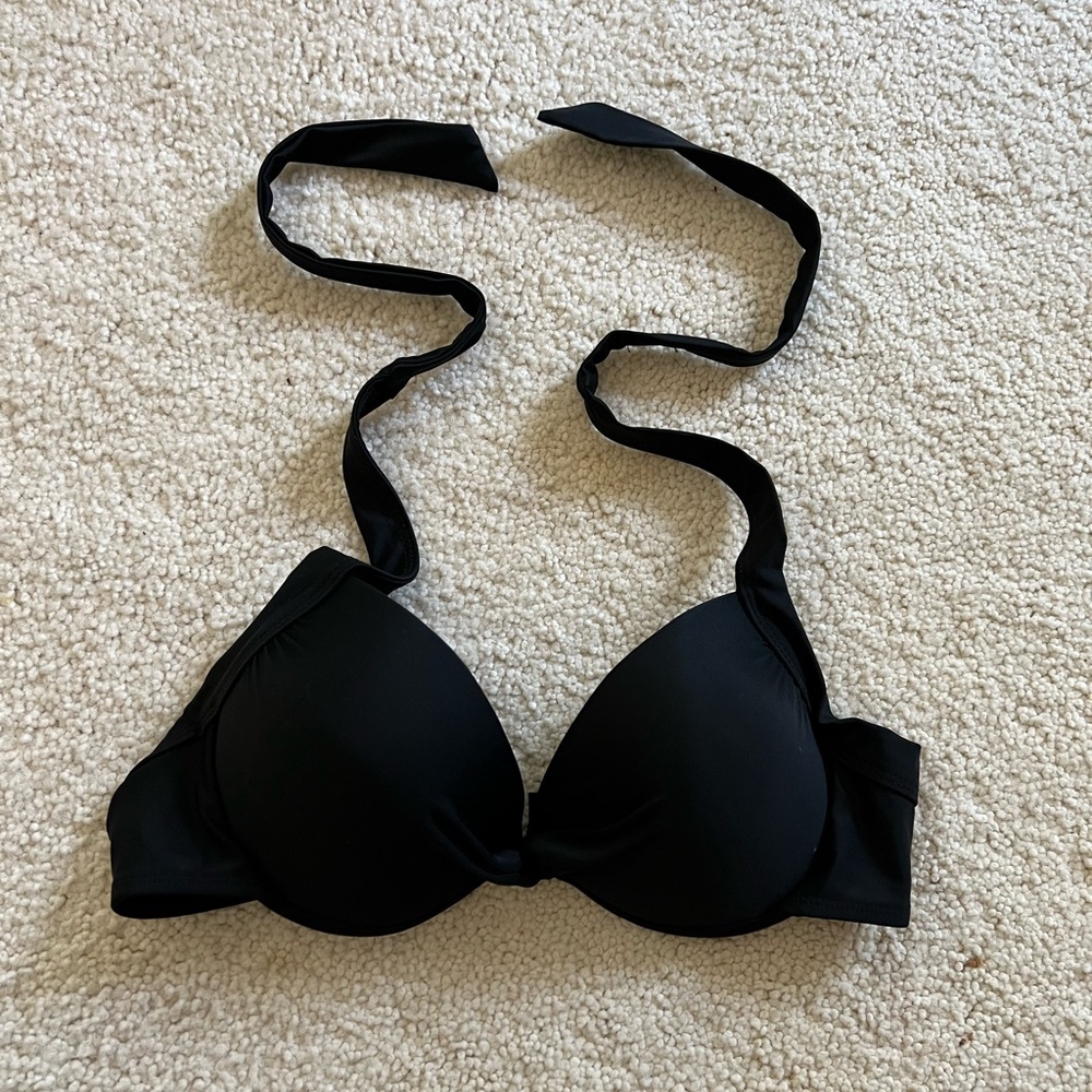 Black bikini top - L